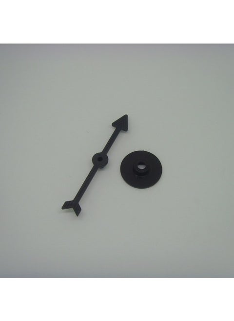 Plastic Game Toy Pointer Interactive Turntable Chess Piece Plastic Rotating Arrow Pointer DIY Table Game Accessories-Color:Black 7.2cm