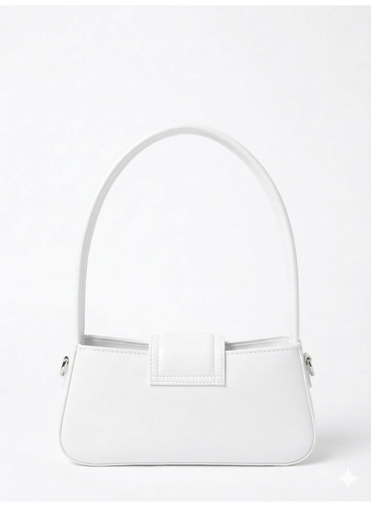 لايف ستيلاش  حقيبة كتف جلدية كلاسيكية ZC-12 - ابيض - Image 2