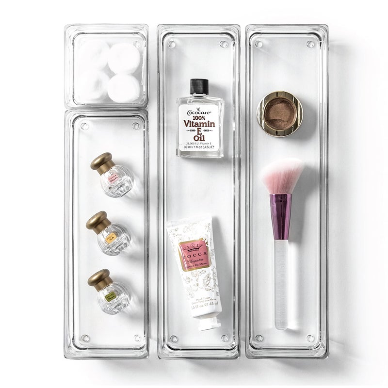 Bino 4-Piece Drawer Bin Set | THE MODULAR | Bathroom & Desk Drawer Organizer Bins - Large - Image 1