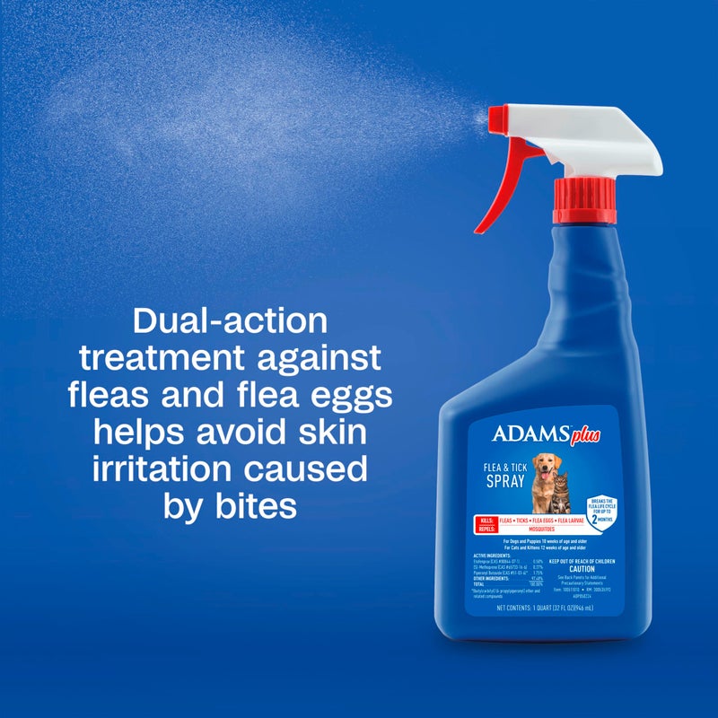ADAMS Plus Flea & Tick Dog and Cat Spray, Kills Fleas, Ticks and Mosquitoes, 32 Fl Oz - Image 5