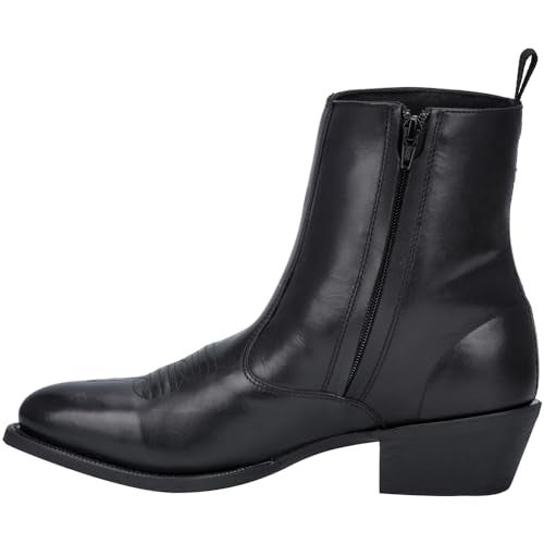Dingo Mens Fletcher Pointed Toe Pull On Casual Boots Ankle - Black - Size 9.5 2E - Image 3