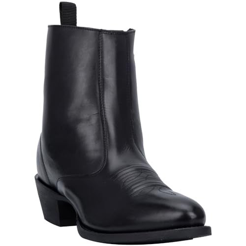 Dingo Mens Fletcher Pointed Toe Pull On Casual Boots Ankle - Black - Size 9.5 2E - Image 2