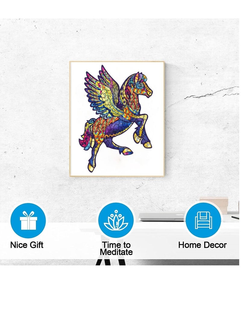 Wooden Jigsaw Puzzles 3D Animals Shaped Best Gift for Adults and Kids DIY Puzzle Piece Colorful Unique Tianma Puzzles