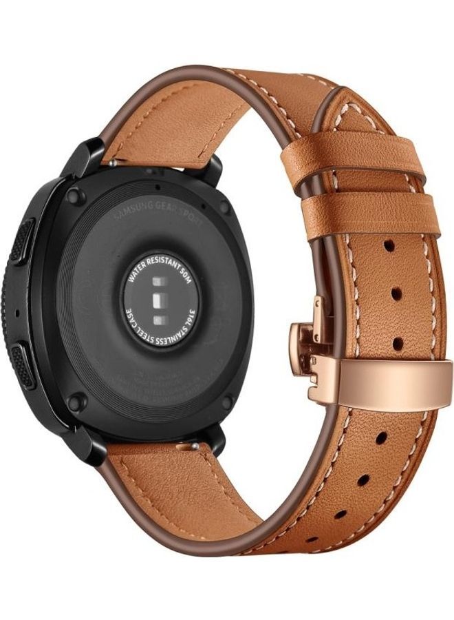 NIBEMINENT Replacement Strap for Huawei Watch GT2e / GT2 46/22mm Brown - Image 1