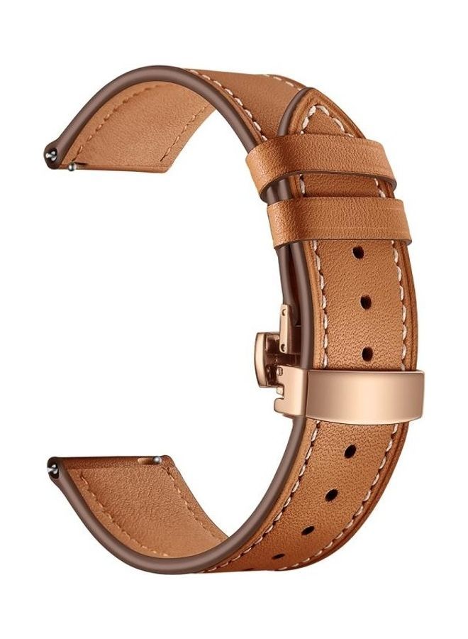 NIBEMINENT Replacement Strap for Huawei Watch GT2e / GT2 46/22mm Brown - Image 4