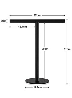 Generic Towel Rack, 304 Stainless Steel Towel Rack, Countertop Vertical Floor Standing Towel Bar, Bathroom Bathroom Paper Towel Holder, Kitchen Hanger, Stainless Steel T-Shaped Towel Holder  - Image 2