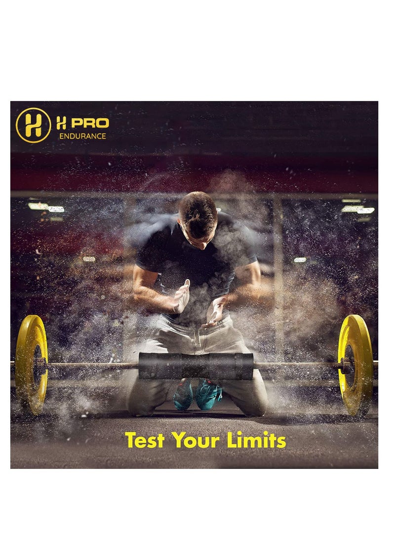 H PRO - Pro Squat Pad For Standard And Olympic Barbells With Safety Straps| Neck & Shoulder Foam Pad For Weightlifting, Hip Thrusts, Squats And Lunges - Image 1