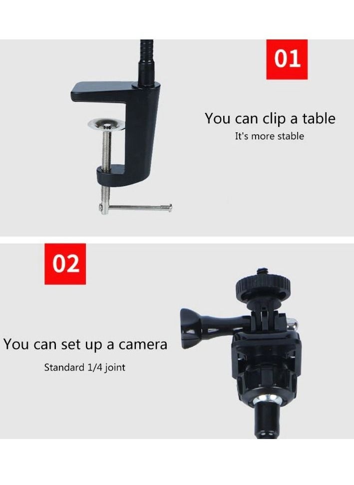 Generic - Webcam Mount Camera Clamp Stand Holder compatible with Logitech Webcam Pro C920 Streamcam - Image 1