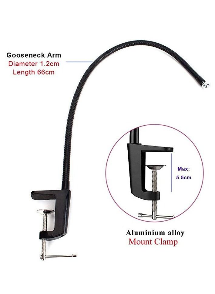 Generic - Webcam Mount Camera Clamp Stand Holder compatible with Logitech Webcam Pro C920 Streamcam - Image 1