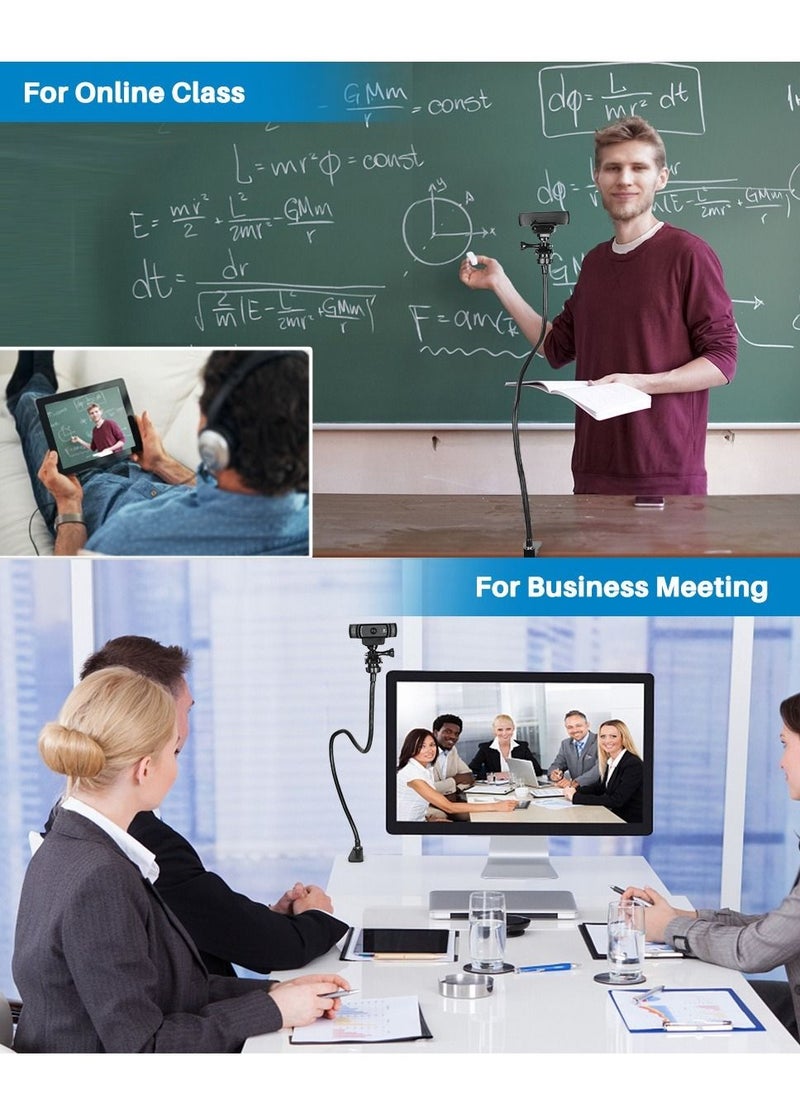 Generic - Webcam Mount Camera Clamp Stand Holder compatible with Logitech Webcam Pro C920 Streamcam - Image 1