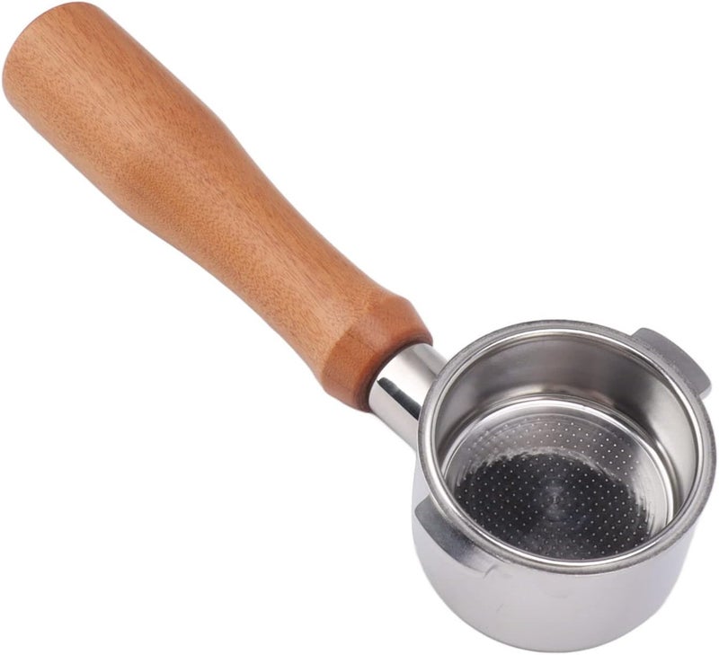 Fdit 51mm Portafilter, Stainless Steel Bottomless 2 Ear Coffee Filter Portafilter with Detachable Basket for EC0310 and Most Coffee Machines - Image 1