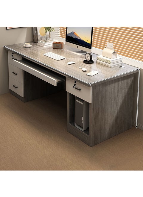 Computer and Multifunction Table Home Office Workstation 140 CM with 3 Drawers