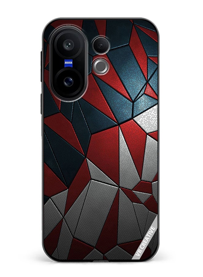 Protective Case Cover For Vivo X200 FE Abstract Design Multicolour