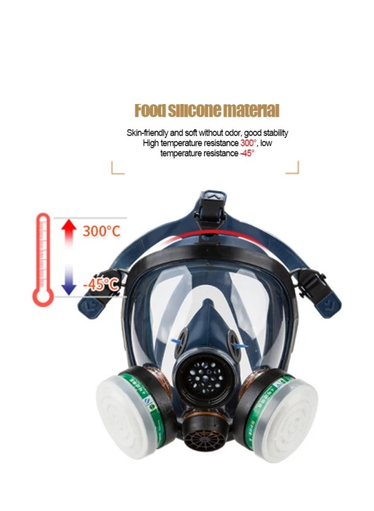 Respirator Dual Filter Anti-virus mask Painting Spraying Face Mask Multicolour - Image 2