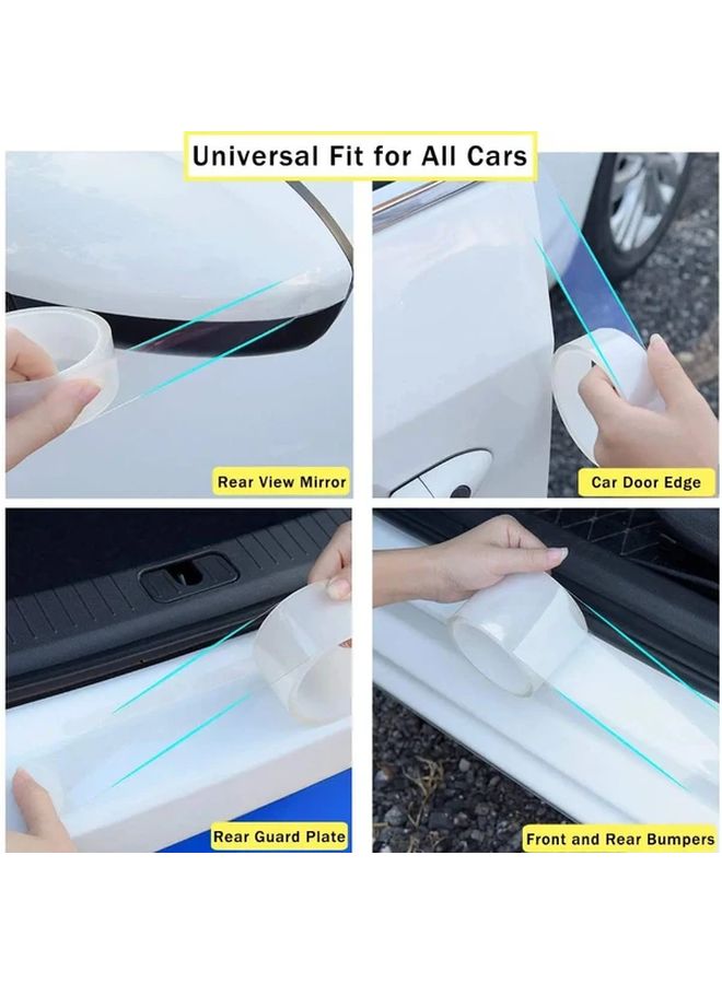 2 76 Inch Clear Car Door Edge Protector Anti Scratch Nano Tape Trunk Threshold Film - Image 5