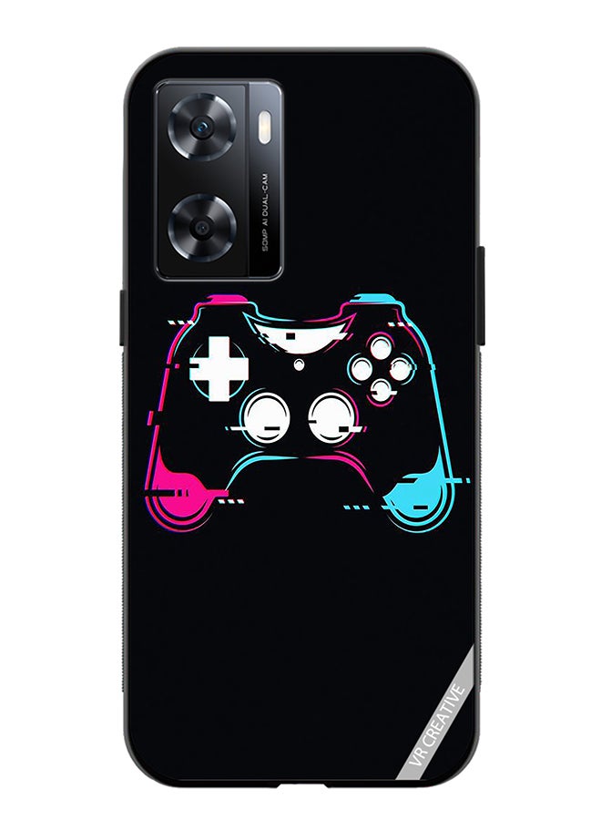 VR CREATIVE Protective Case Cover For Oppo A57/A77s Controller Setup Ps5 Ps4 Design Multicolour - Image 1