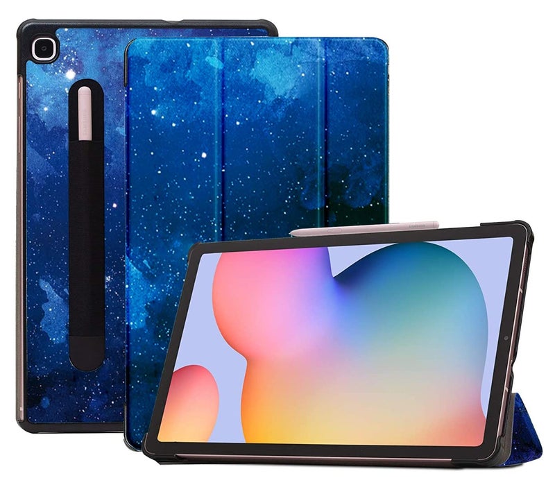 Robustrion Cover Case for Samsung Tab S6 Lite Cover 10.4 inch, Trifold Flip Cover for Samsung S6 Lite Tablet Cover 10.4 inch [Auto Sleep Wake Support] - Stars - Image 1