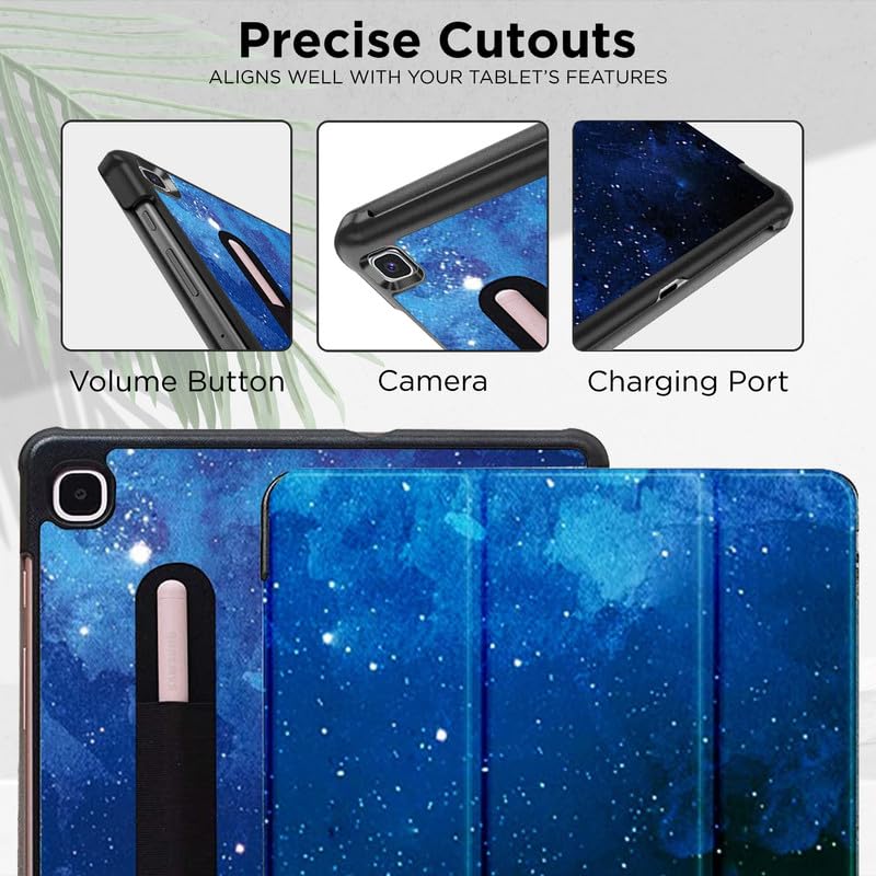 Robustrion Cover Case for Samsung Tab S6 Lite Cover 10.4 inch, Trifold Flip Cover for Samsung S6 Lite Tablet Cover 10.4 inch [Auto Sleep Wake Support] - Stars - Image 4