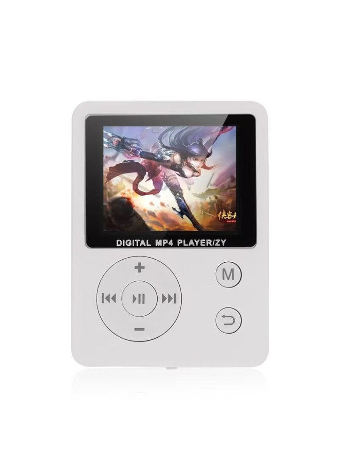 مشغل MP3 - مشغل MP3 بتقنية بلوتوث للطلاب - أبيض، الجيل الرابع، 4 جيجابايت - مشغل موسيقى محمول، قاموس لتعليم اللغة الإنجليزية، جهاز ووكمان، دراسة لاسلكية، يدعم ملفات MP4، استماع للامتحانات - Image 1
