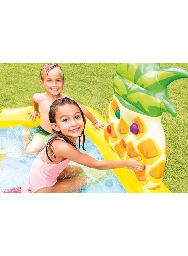 INTEX Inflatable Printed Unisex Fun N Fruity Play Center Swimming Pool With Water Slide, Splash Summer Fun Water Play Includes Drain Plug And Repair Patch 244x191x91cm 244x191x91cm 244x191x91cm - Image 2