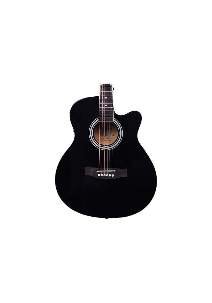 MegArya 40-Inch Black Acoustic Guitar with Inbuilt Truss Rod, Matte Finish - Image 4