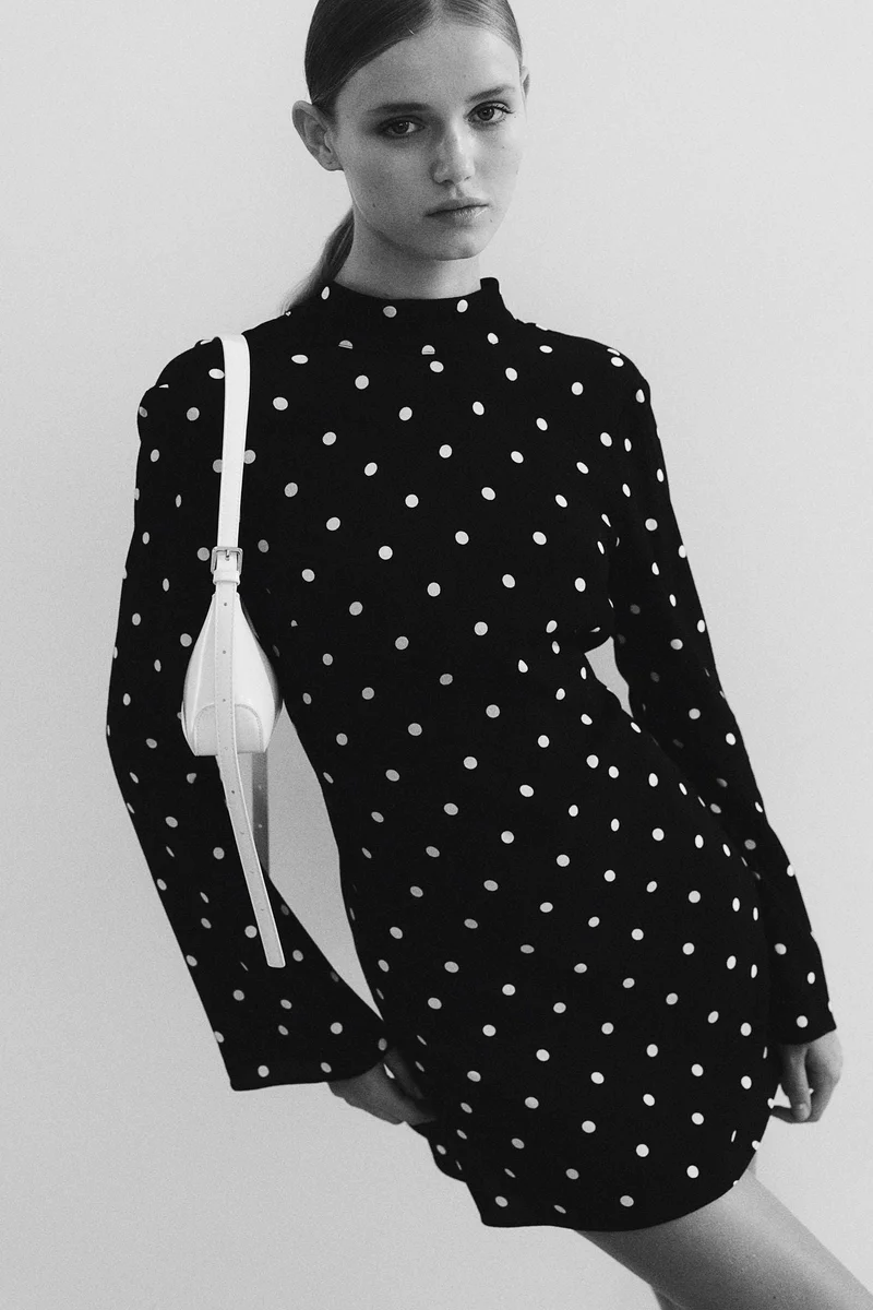 H&M Tie-Detail Open-Back Dress
