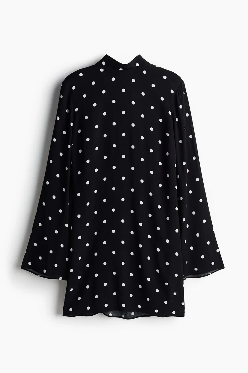 اتش اند ام Tie-Detail Open-Back Dress