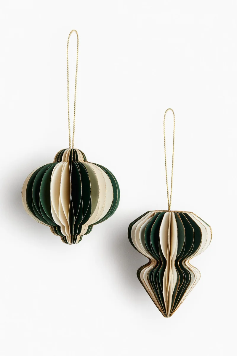 H&M 2-pack paper Christmas decorations