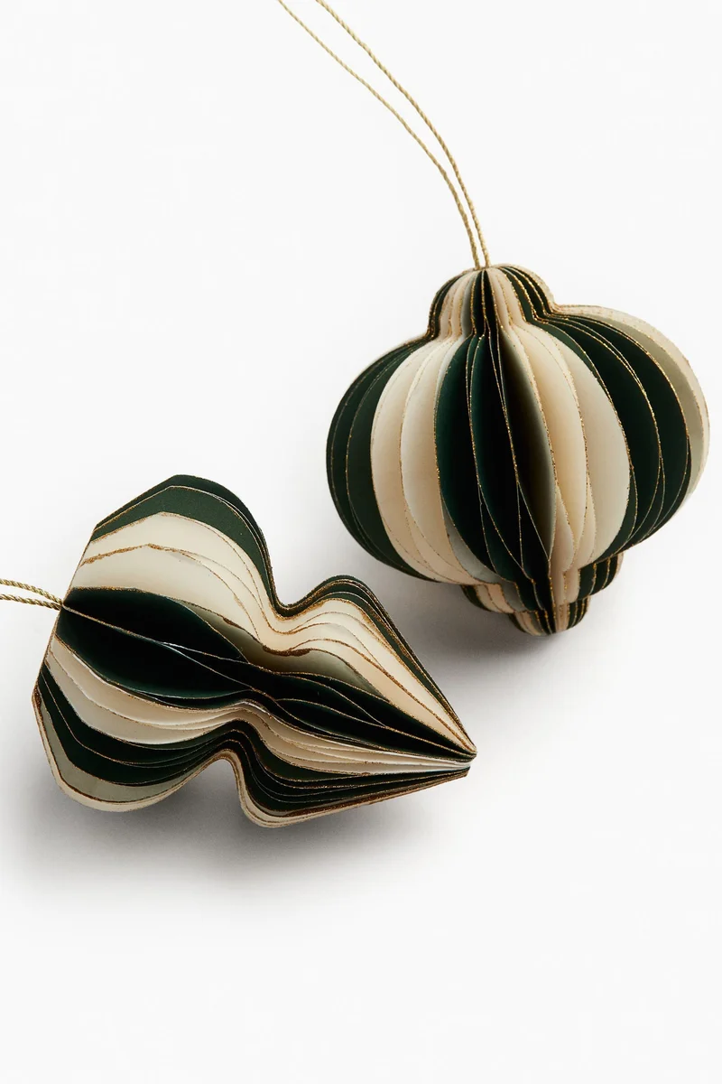 H&M 2-pack paper Christmas decorations