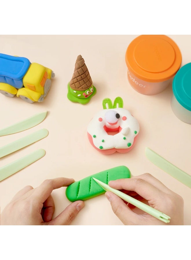 Mideer Airy Fun Clay 24 Colors Set – Soft Lightweight Modeling Clay for Kids Age 3+, Non Sticky Air Dry Craft Clay with Sculpting Tools, Creative DIY Art & Craft Play Dough Kit - Image 5