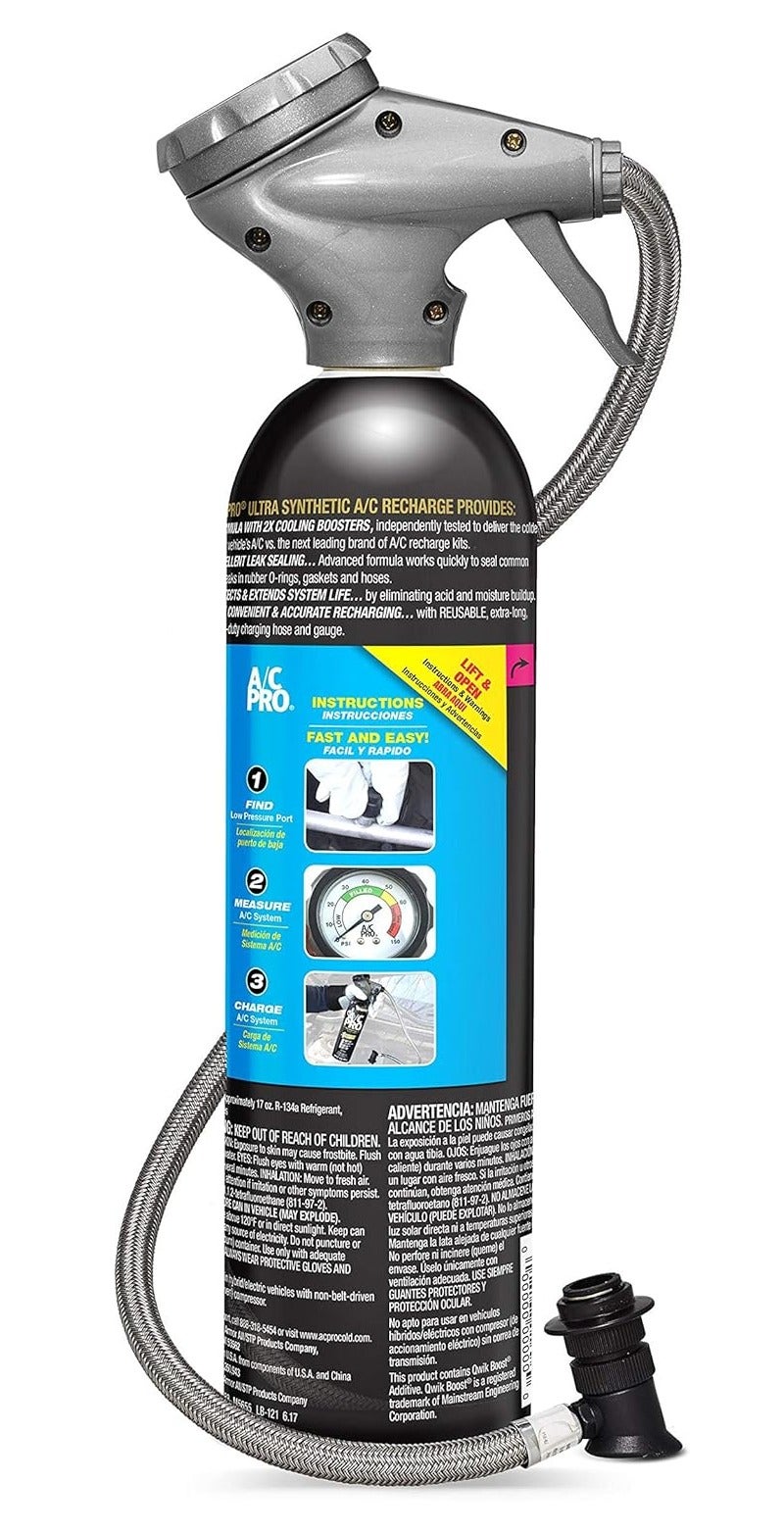 A/C Pro AC  Refrigerant Gas, R-134 Highly Synthetic, 18 oz - Image 2
