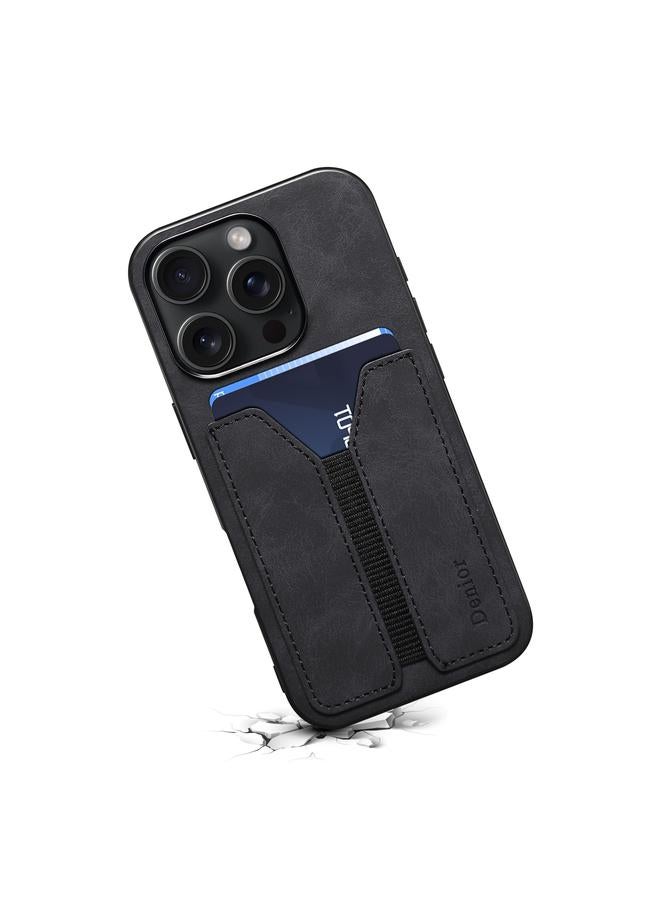 دينيور جراب لهاتف iPhone 16 Pro D07 DV جراب خلفي مرن من البولي يوريثان بفتحة بطاقة - Image 4