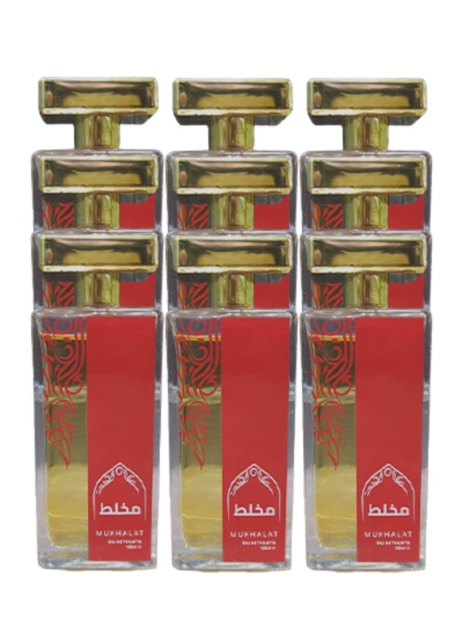NAF 9 Pieces Mukhalat Perfume For Unisex 100ml EDT - Image 1