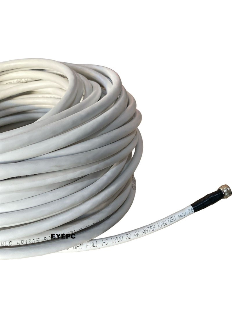 NCP - 30 Meters 30M Satellite Dish Antenna Cable TV Cable Rgu U6 Cable 64 Wire - Image 1