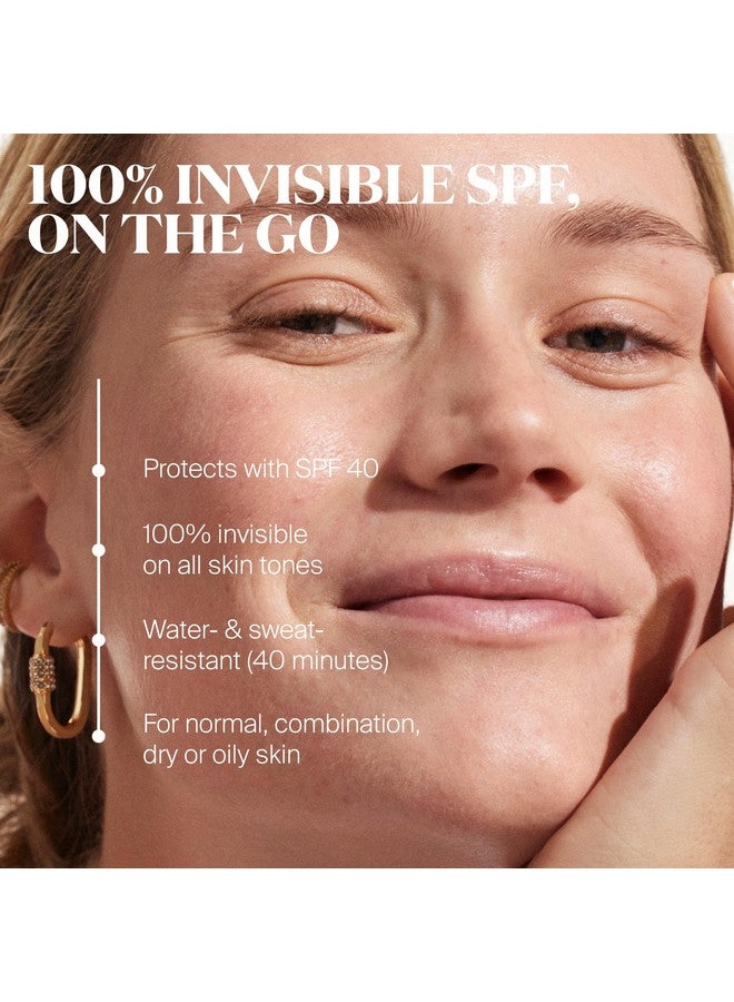 Supergoop! Unseen Sunscreen Stick SPF 40 Invisible Sun Protection - Broad Spectrum Face Sunscreen - Glides Over Makeup - Natural Finish - For All Skin Types - 0.7 fl oz - Image 4