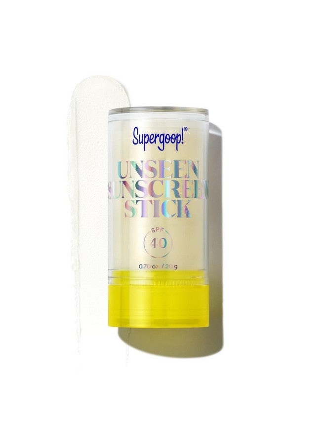 Supergoop! Unseen Sunscreen Stick SPF 40 Invisible Sun Protection - Broad Spectrum Face Sunscreen - Glides Over Makeup - Natural Finish - For All Skin Types - 0.7 fl oz - Image 1