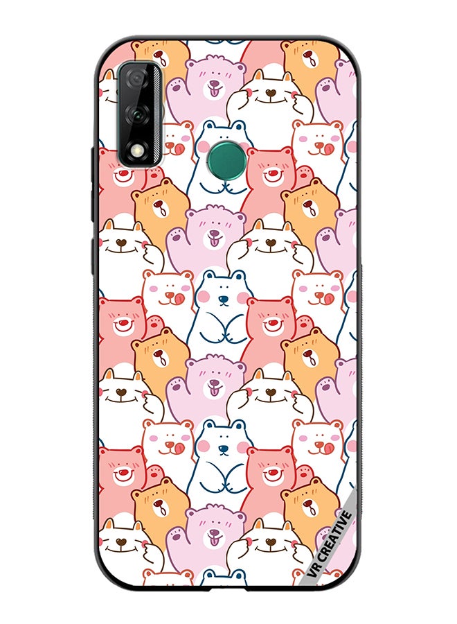 VR CREATIVE Protective Case Cover For Huawei Y8s Cute Cartoon Bear Design Multicolour - Image 1
