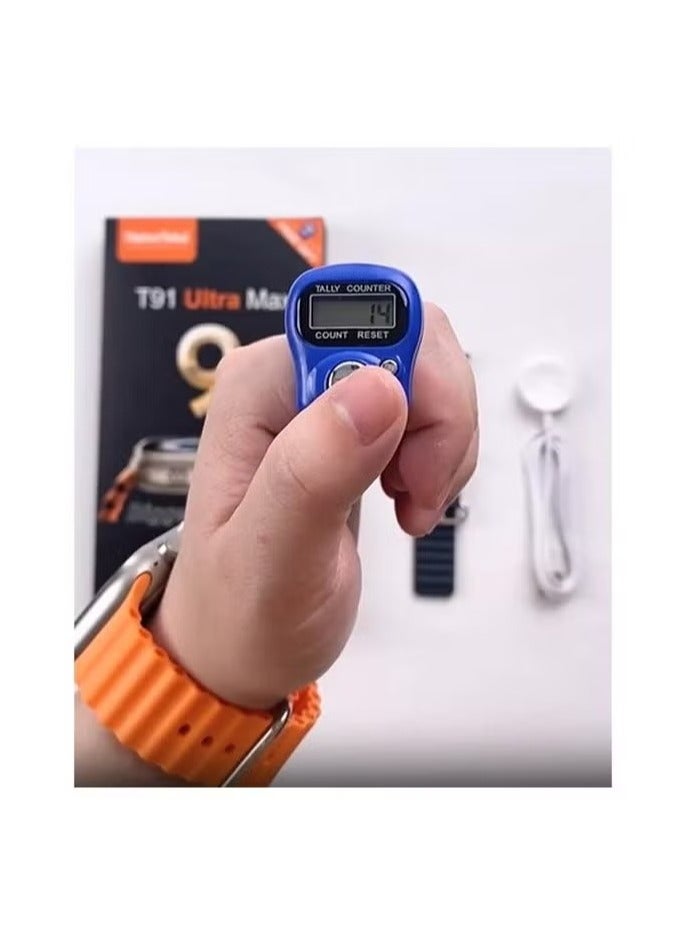 هينو تيكو "T91 Ultra Max Smartwatch with Compass – Extra-Large Display, Dual Strap Design, Waterproof, Advanced Fitness & Health Tracking, Free Gift Included – Ideal for Outdoor & Daily Use" - Image 4