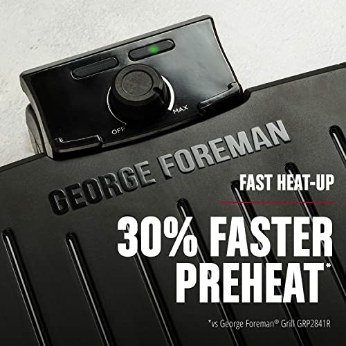 GEORGE FOREMAN® Contact Submersible™ Grill, 5-Serving Grill - Adjustable Temperature Control, Black Plates, Wash the entire grill - Image 3