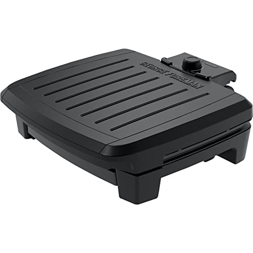 GEORGE FOREMAN® Contact Submersible™ Grill, 5-Serving Grill - Adjustable Temperature Control, Black Plates, Wash the entire grill - Image 1