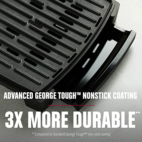 GEORGE FOREMAN® Contact Submersible™ Grill, 5-Serving Grill - Adjustable Temperature Control, Black Plates, Wash the entire grill - Image 4
