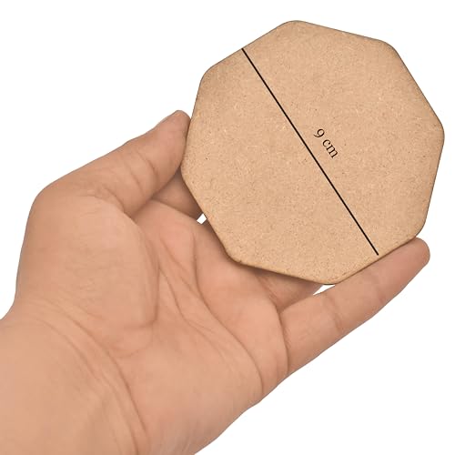 AARGKRAFT MDF Decorative Wooden Coasters with Box Set of 4 DIY - Image 4