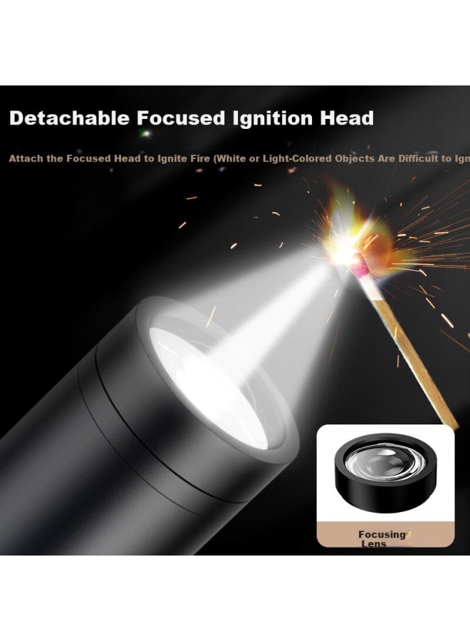 SkyFire Tianhuo Tactical Flashlight High Brightness Zoomable Long-range Laser Ultra-long Battery Life Compact Military Outdoor Rechargeable Survival Use - Image 1