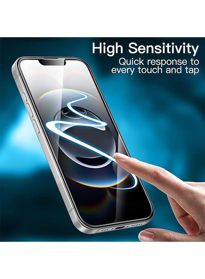 Pisen iPhone 17 Screen Protector, High Definition Edge Glass, Grease Resistance Anti Fingerprint Anti Scratch, Black Edge - Clear - Image 3