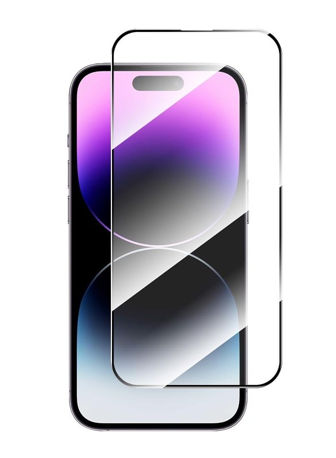 Pisen iPhone 17 Screen Protector, High Definition Edge Glass, Grease Resistance Anti Fingerprint Anti Scratch, Black Edge - Clear - Image 1