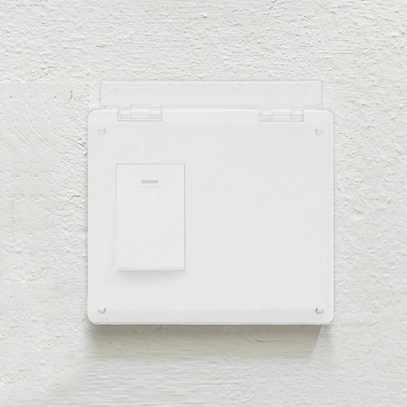 2pcs 86-Type Thermostat Cover and Switch Guard, Plastic Wall Switch Protection for Central Air Conditioning and Water Floor Heating Systems - Image 5