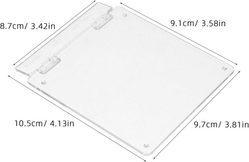 2pcs 86-Type Thermostat Cover and Switch Guard, Plastic Wall Switch Protection for Central Air Conditioning and Water Floor Heating Systems - Image 2