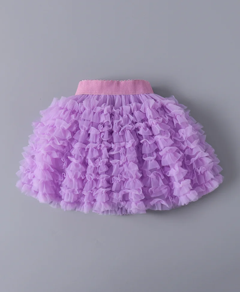 Mark & Mia Mark & Mia Elasticated Waist Frill Skirt - Purple