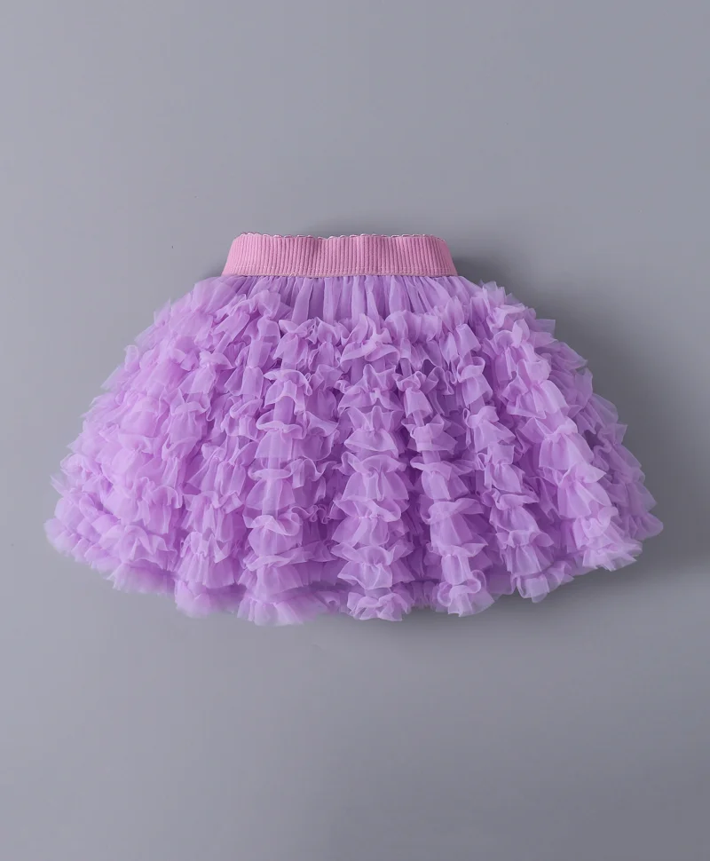 Mark & Mia Mark & Mia Elasticated Waist Frill Skirt - Purple