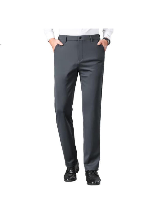 Firs Men'S Slim Fit Casual Pants Spring And Autumn Style Work Pants For Young Business Straight Suit Pants With High Elasticity And Wrinkle Resistance - Image 2